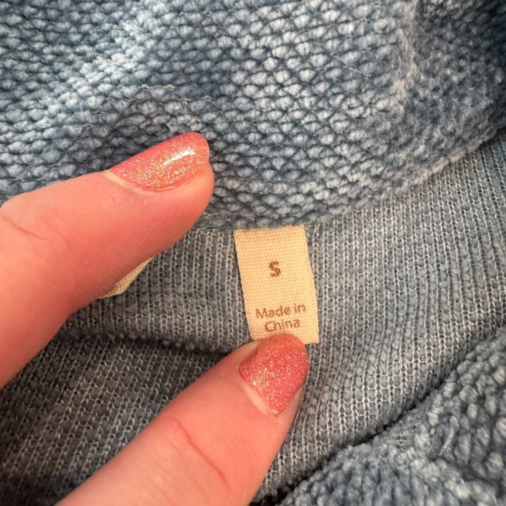 Soft Surroundings St. Germain blue chenille sweater tunic womens size small M13 - Picture 4 of 8